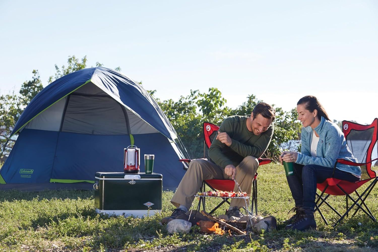 Sundome Camping Tent with Rainfly, 2/3/4/6 Person Tent Sets up in 10 Mins, Weatherproof Shelter for Camping, Festivals, Backyard, Sleepovers, & More