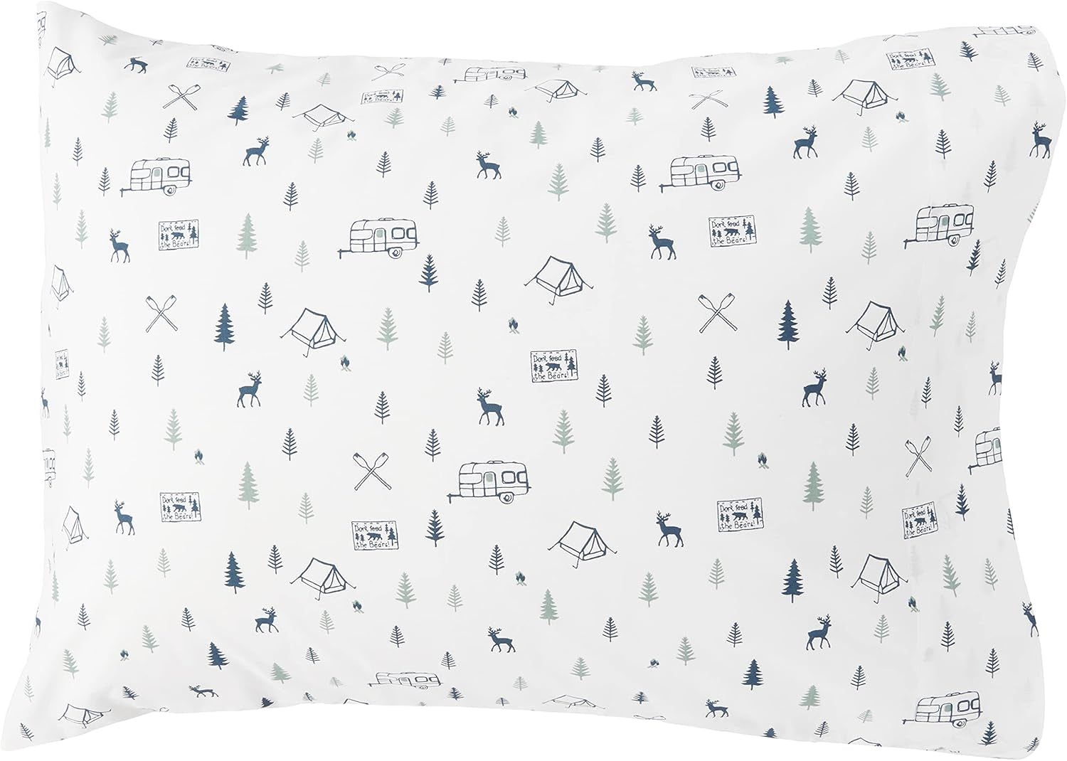 - Twin Sheet Set, Cotton Percale Bed Sheets, Crisp & Cool Bed Sheets, Ideal Dorm Essentials (Campout Dark Blue, Twin)
