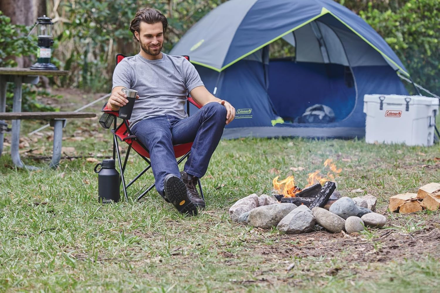 Sundome Camping Tent with Rainfly, 2/3/4/6 Person Tent Sets up in 10 Mins, Weatherproof Shelter for Camping, Festivals, Backyard, Sleepovers, & More